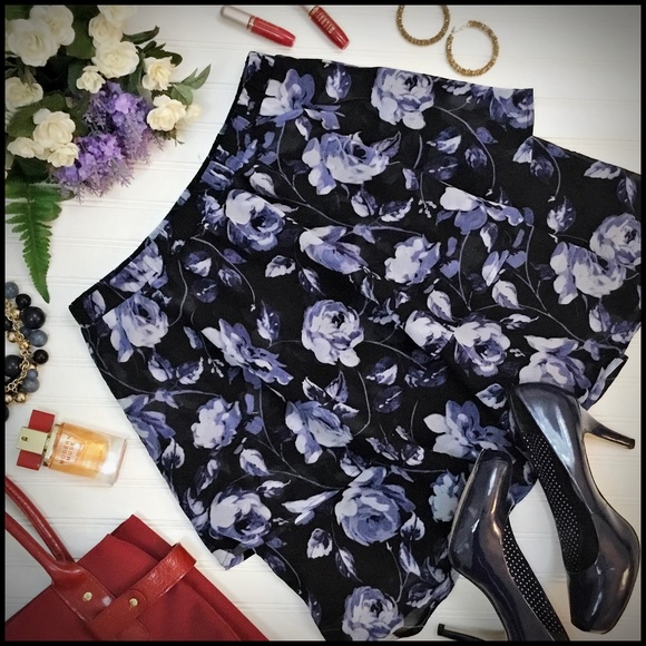 a new day Dresses & Skirts - a new day Floral Chiffon Skirt.